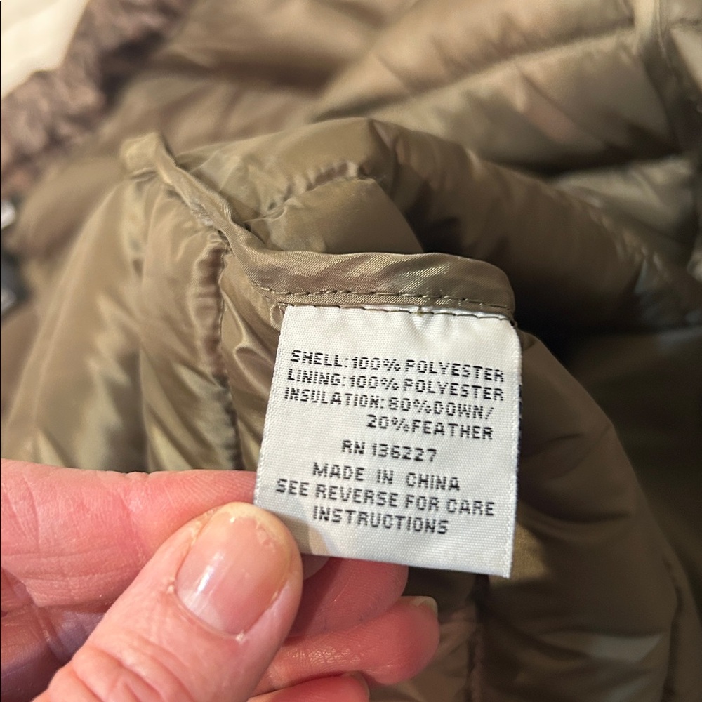 Brown Banded Camouflage Puffer Jacket - Picture 9 of 10